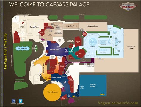 caesar palace las vegas map